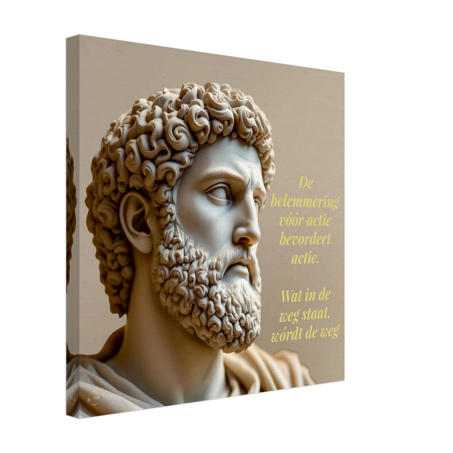 Meditations quote canvas – Marcus Aurelius poster 40x40cm