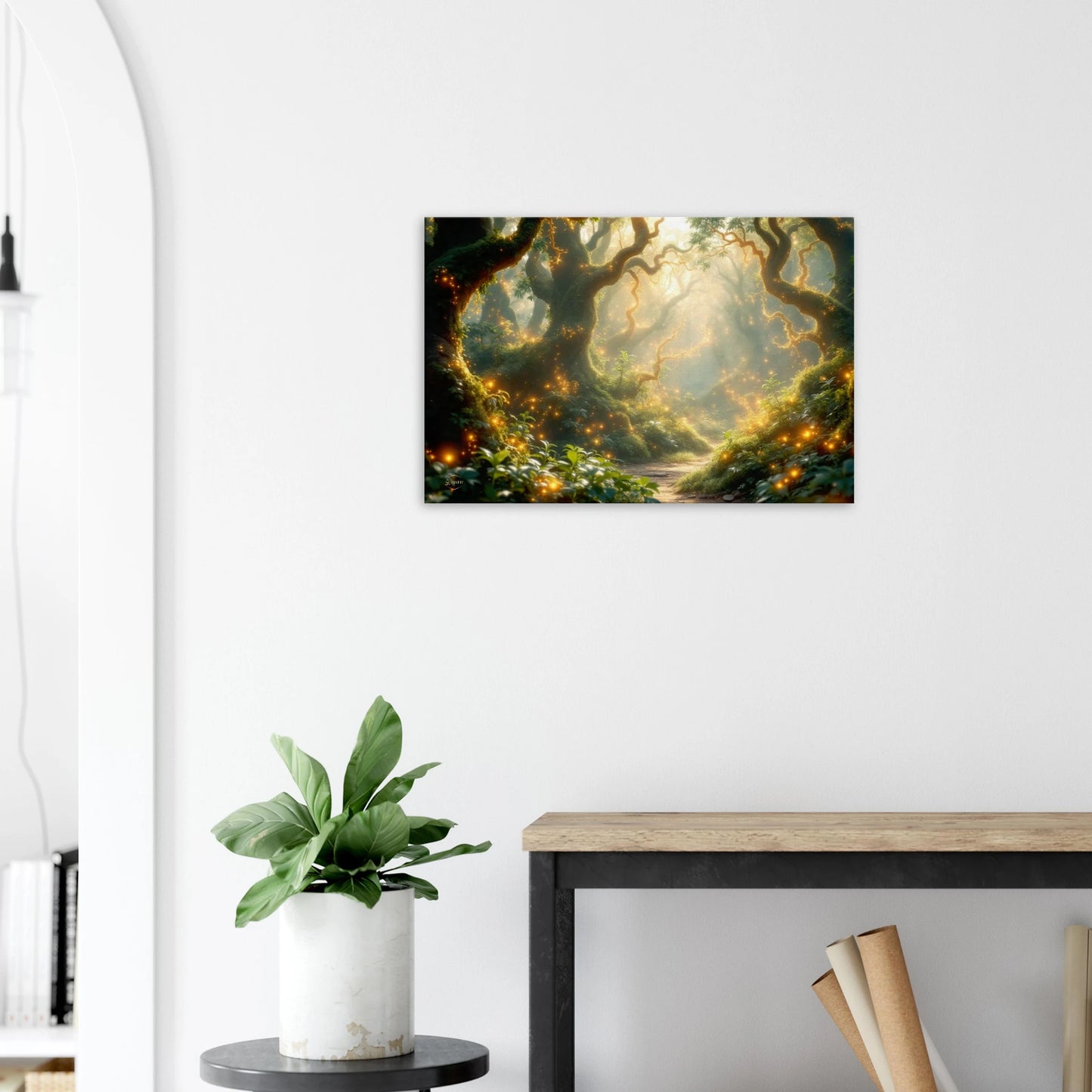 Premium psychedelische natuur canvas schilderij wanddecoratie muur schilderijen kunst aan de muur 50x75cm