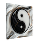 Kunst aan de muur canvas schilderij 40x40cm Yin Yang balans harmonie wanddecoratie woonkamer