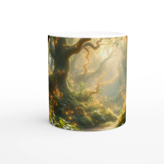 Psychedelische natuur foto mok met tekst koffie mok keramiek organisch mindfulness 325ml