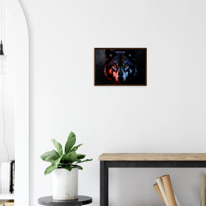 Natuur en dierenkunst – wolf wanddecoratie A3 Hilfie