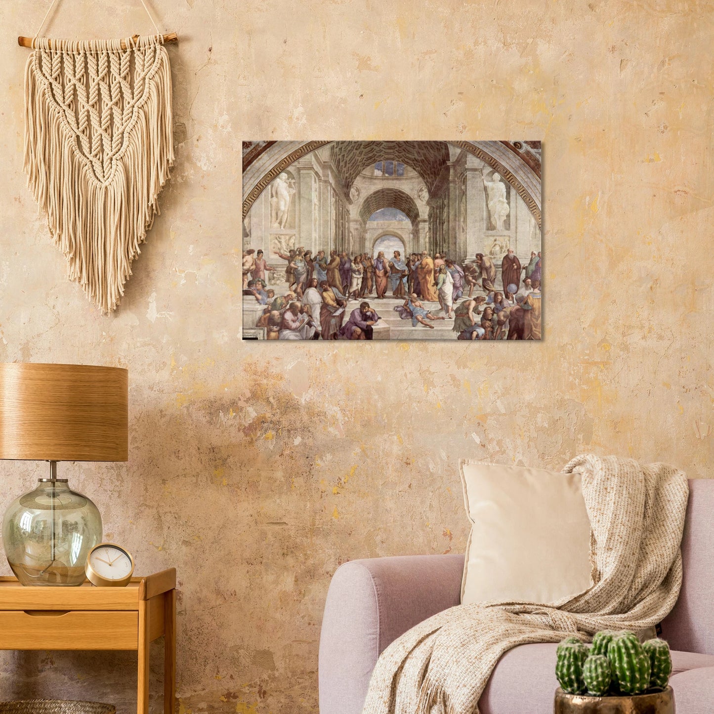 Premium Romeinse stad canvas wanddecoratie schilderij muur decoratie historisch 60x90cm