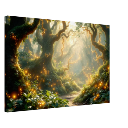 Psychedelische natuur wanddecoratie schilderij canvas organisch muur schilderijen mindfulness 50x75cm