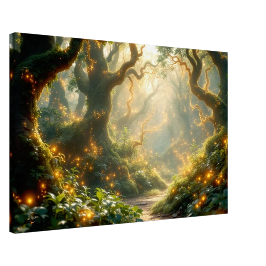 Psychedelische natuur wanddecoratie schilderij canvas organisch muur schilderijen mindfulness 50x75cm