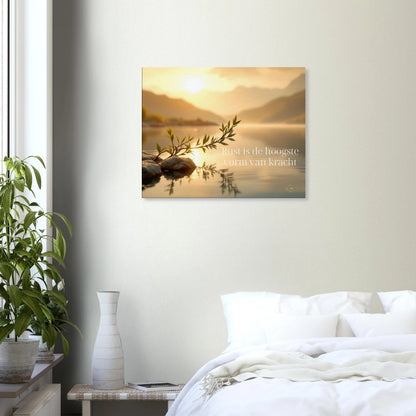 Canvas wanddecoratie 60x75cm stoïcijnse wijsheid mindfulness kunst aan de muur woonkamer