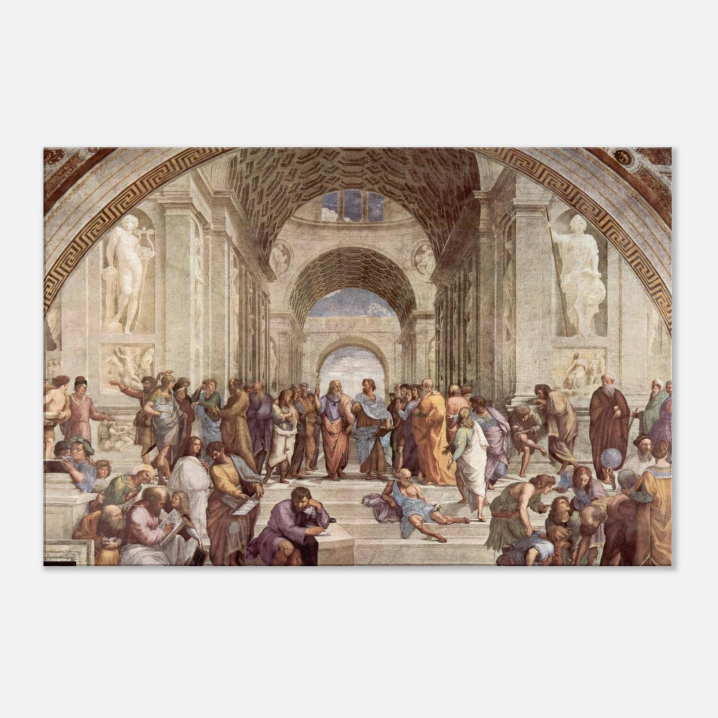 Romeinse stad wanddecoratie schilderij canvas muur decoratie interieur historisch 60x90cm