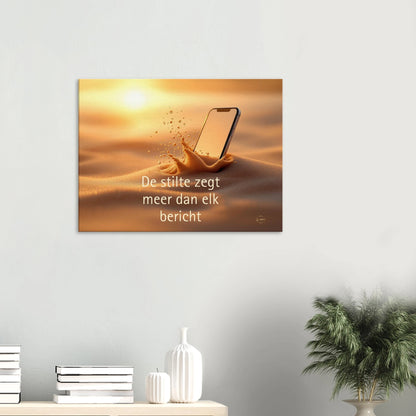 Mindfulness wanddecoratie woonkamer canvas 60x80cm digitale detox minimalistisch interieur