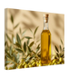 Wanddecoratie keuken olijfolie canvas 30x40cm - Mediterraans schilderij voor moderne keuken