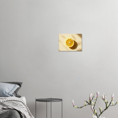 Canvas schilderij keuken citroen 30x40cm - Moderne fruit wanddecoratie detail