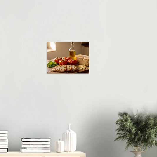 Keuken poster 30x40cm mediterraans interieur wanddecoratie muur schilderij