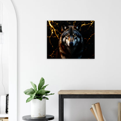 Wolf canvas schilderij – premium wanddecoratie voor woonkamer
