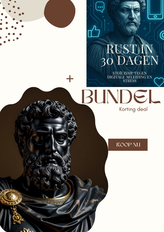 Marcus Aurelius stoïcisme pakket bundle canvas wanddecoratie e-boek meditations mindfulness