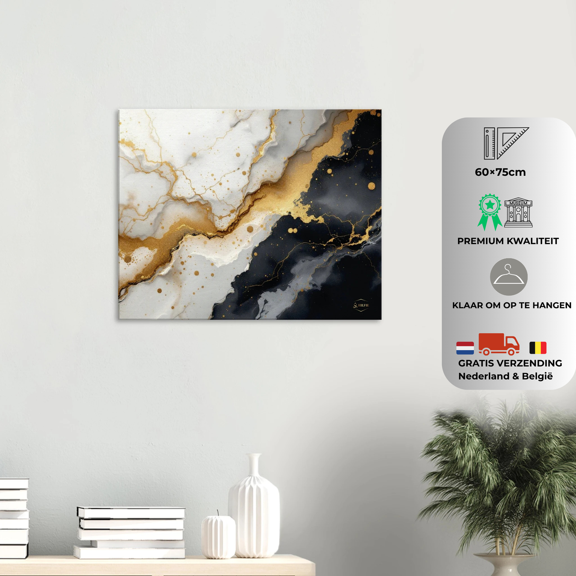 Stoïcijnse wijsheid canvas 60x75cm wanddecoratie woonkamer interieur styling premium kwaliteit