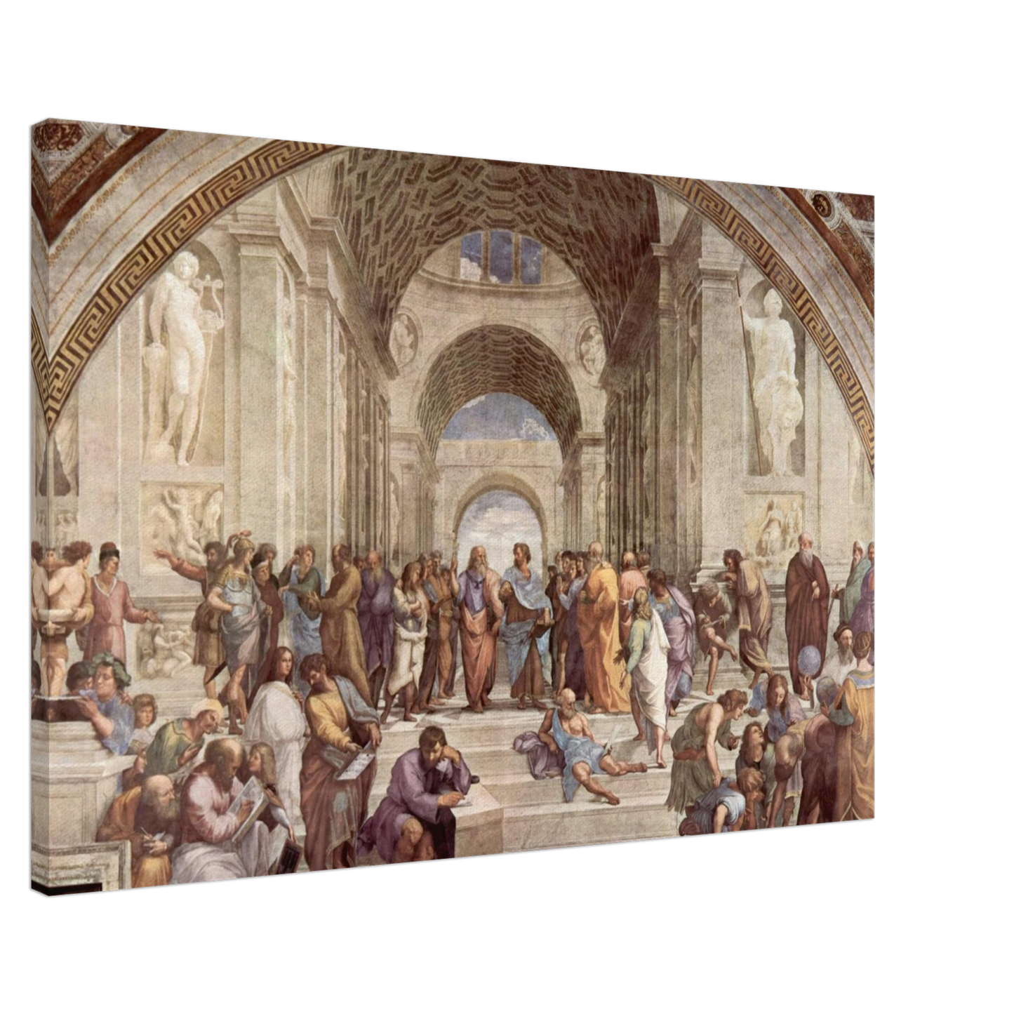Romeinse stad wanddecoratie schilderij canvas historische muur decoratie architectuur 60x90cm