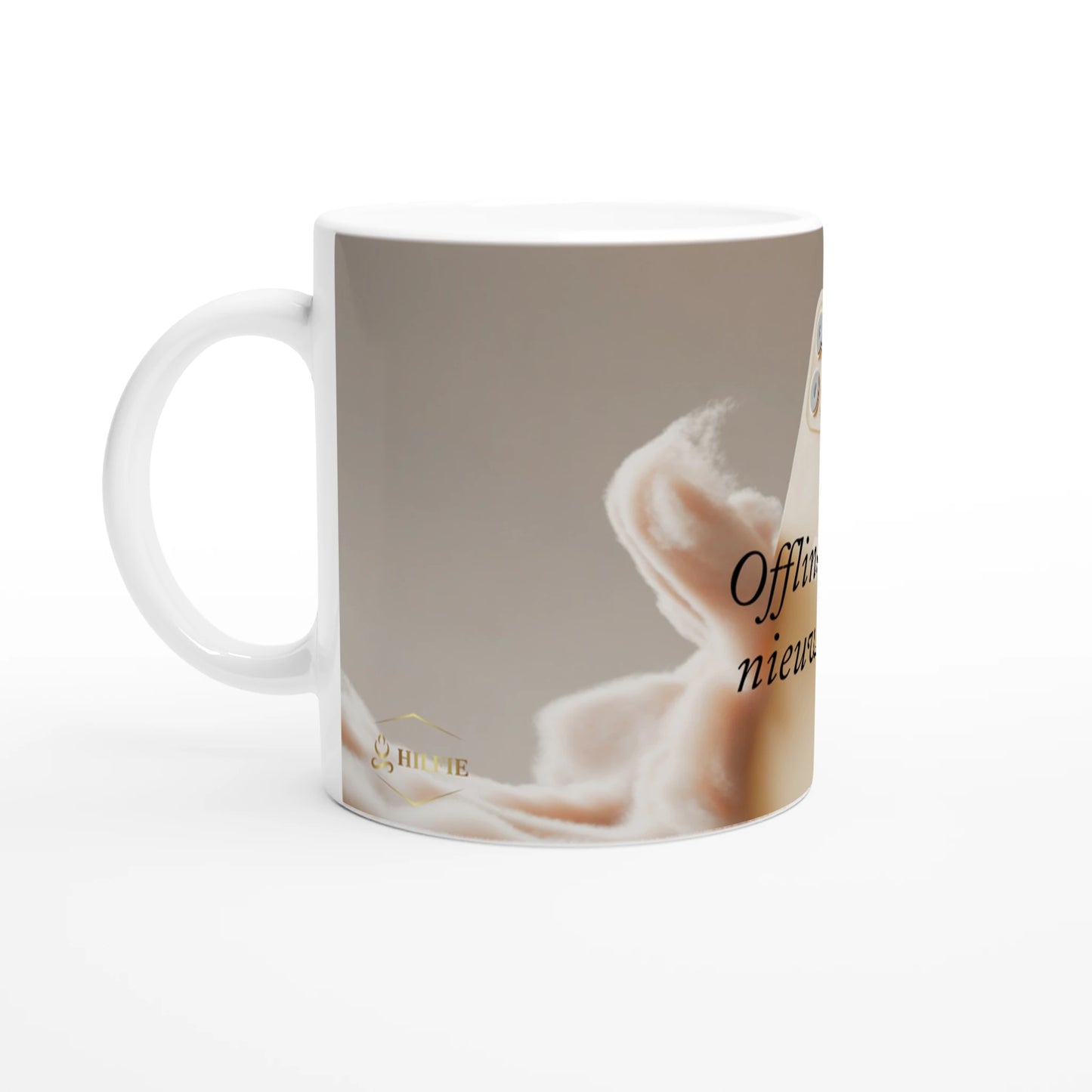 Mindfulness mok met tekst digitale detox koffie mok keramiek 325ml cadeau