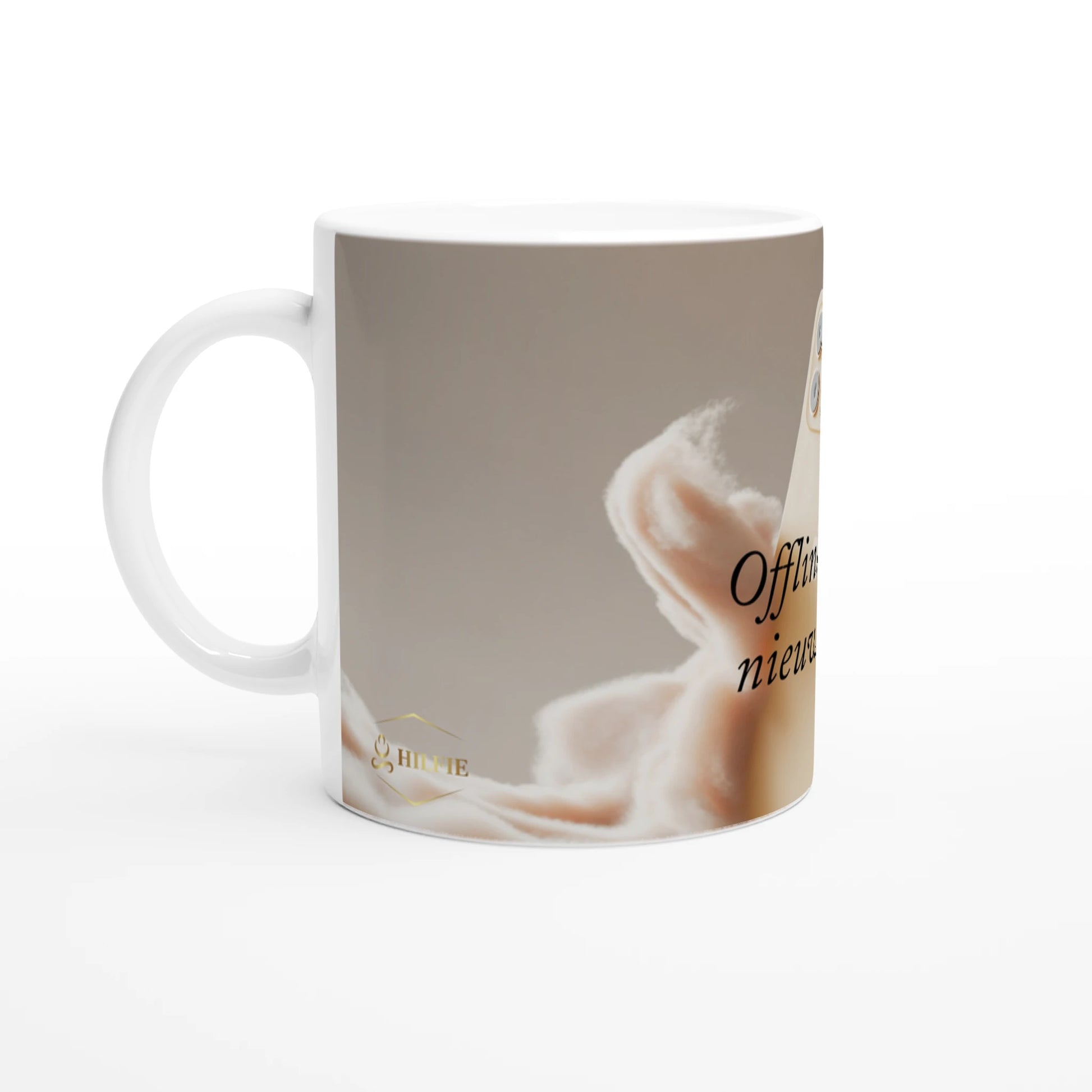 Mindfulness mok met tekst digitale detox koffie mok keramiek 325ml cadeau