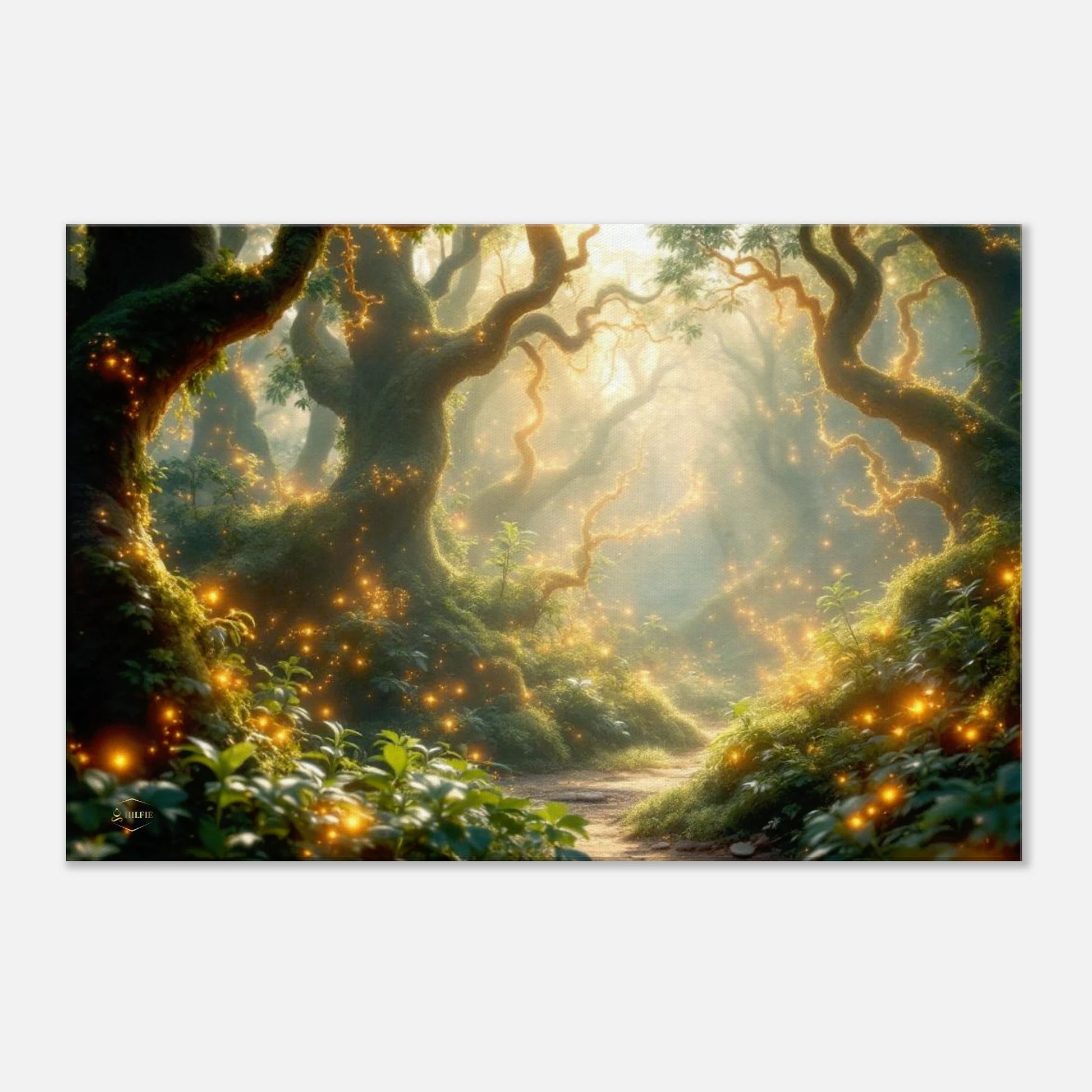 Subtiele psychedelische natuur wanddecoratie schilderij canvas muur schilderijen zen meditatie 50x75cm