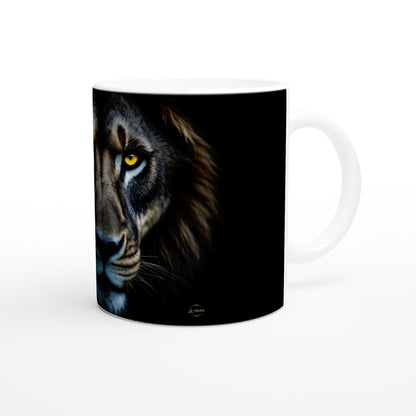 Cadeau mok met tekst Ik Win of Leer leeuw motivatie koffie mok keramiek 325ml